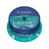 CONFEZIONE DA 25 DVD-RW SPINDLE 4X 4.7GB SUPERF.MATT SILVER SERIGRAFATA