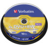 SCATOLA 10 DVD+RW SPINDLE 4X 4.7GB 120MIN.