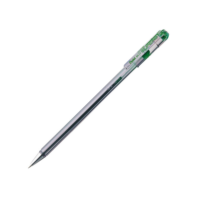 PENNA SFERA SUPER B BK77 VERDE 0.7MM PENTEL