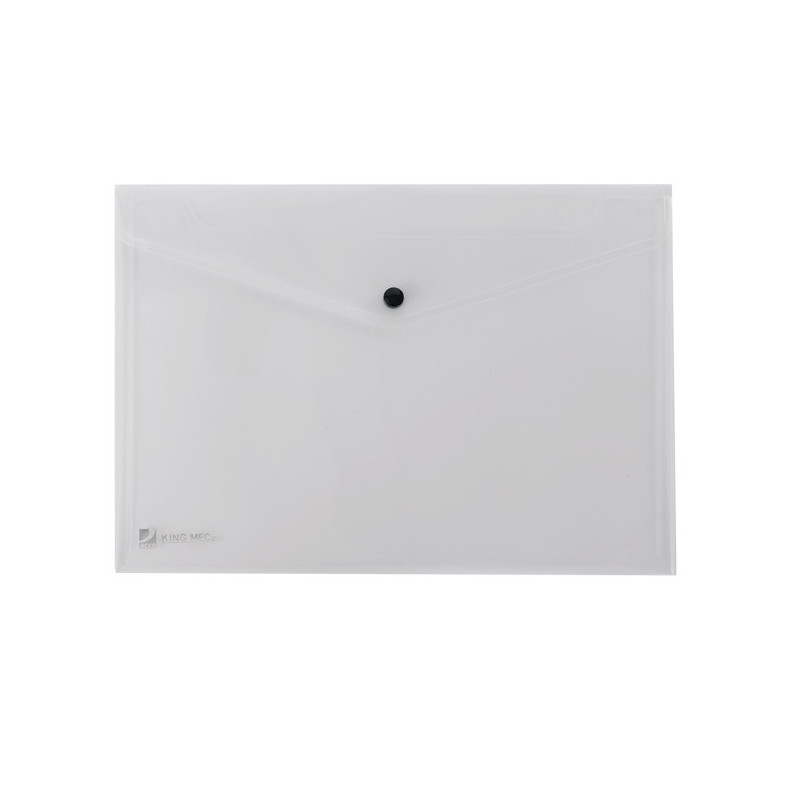 BUSTA CON BOTTONE PULL TRASPARENTE 21X29.7CM