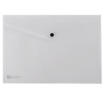 BUSTA CON BOTTONE PULL TRASPARENTE 21X29.7CM