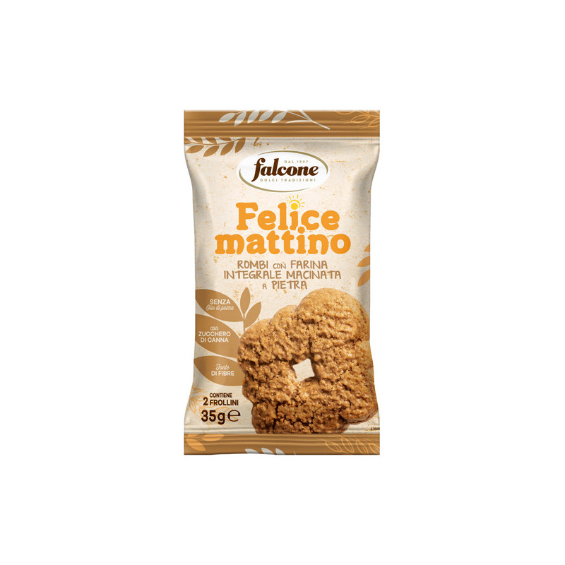 Biscotti rombi con farina integrale 35gr Falcone