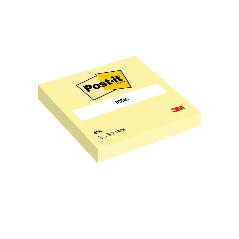 BLOCCO 100fg Post-it© Giallo Canary? 76x76mm 654