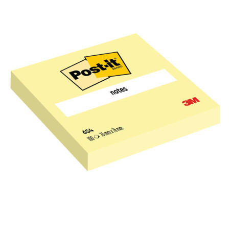 BLOCCO 100fg Post-it© Giallo Canary? 76x76mm 654