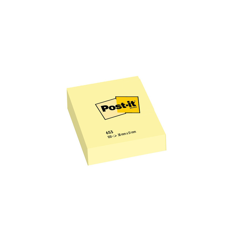 BLOCCO 100fg Post-it© Giallo Canary? 38x51mm 653