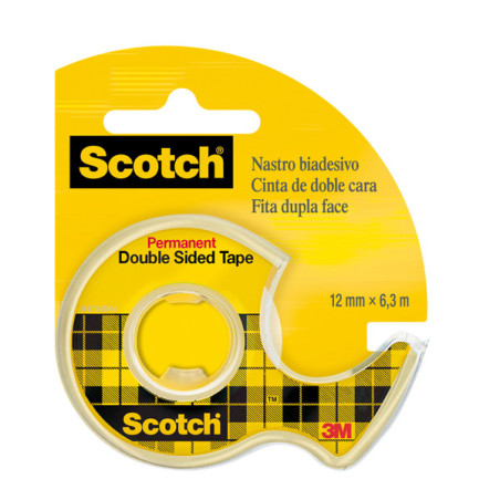 NASTRO BIADESIVO Scotch© 6,3MTX12MM 665-136D PERMANENTE S/LINER IN CHIOCCIOLA