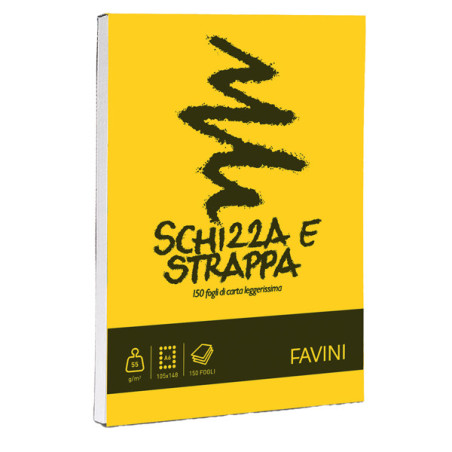 Blocco SCHIZZASTRAPPA 150fg 50gr A6 105x148mm FAVINI