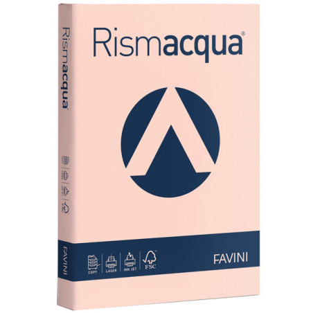 Carta RISMACQUA 140gr A4 200fg salmone 05 FAVINI