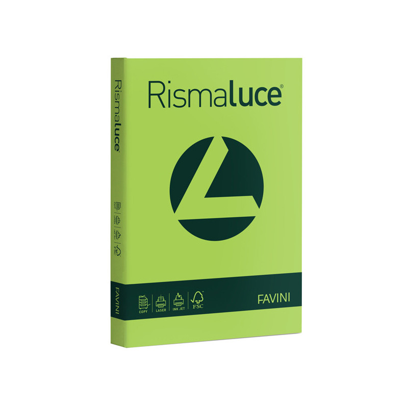 Carta RISMALUCE 200gr A4 125fg pistacchio 54 FAVINI