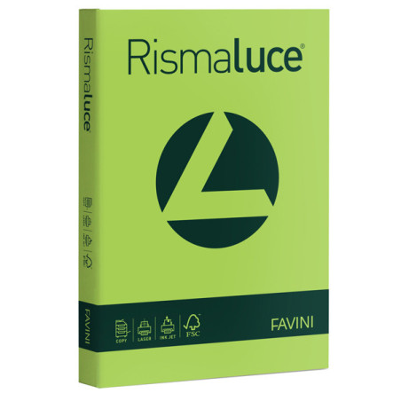 Carta RISMALUCE 200gr A4 125fg pistacchio 54 FAVINI