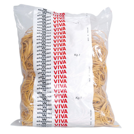 ELASTICO GOMMA GIALLO 40 SACCO DA 1KG