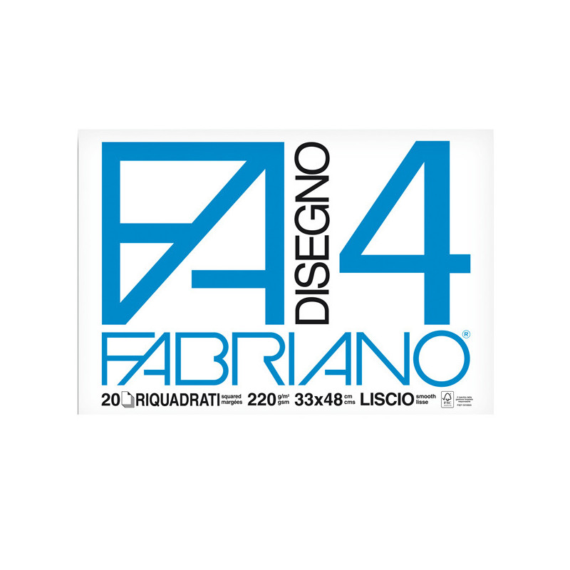 ALBUM FABRIANO4 (33X48CM) 220GR 20FG LISCIO SQUADRATO