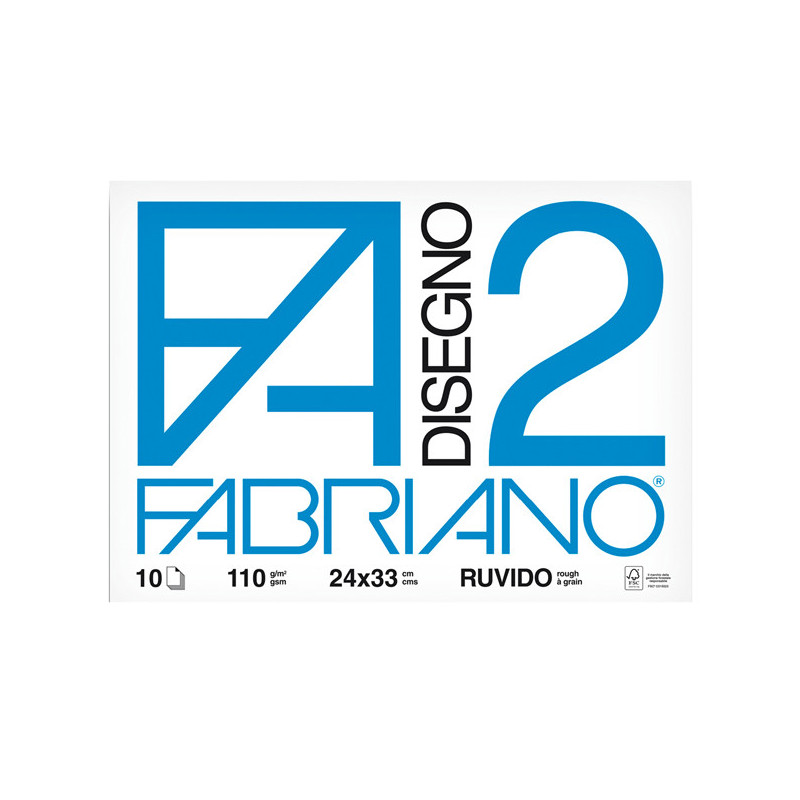 ALBUM P.M. FABRIANO2 (24X33CM) 10FG 110GR RUVIDO