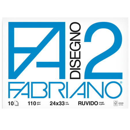 ALBUM P.M. FABRIANO2 (24X33CM) 10FG 110GR RUVIDO