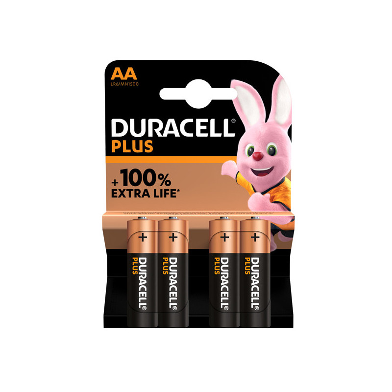 Blister 4 pile MN1500 Duracell PLUS 100 - STILO AA