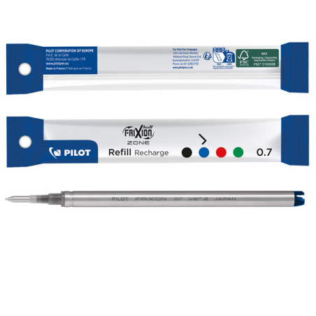 Refill sfera Frixionball Zone 0.7mm blu Pilot