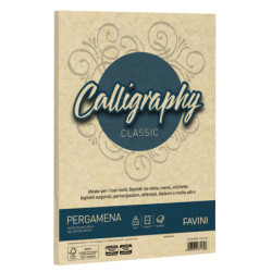 Carta Calligraphy Pergamena 190gr A4 250fg crema 05 Favini