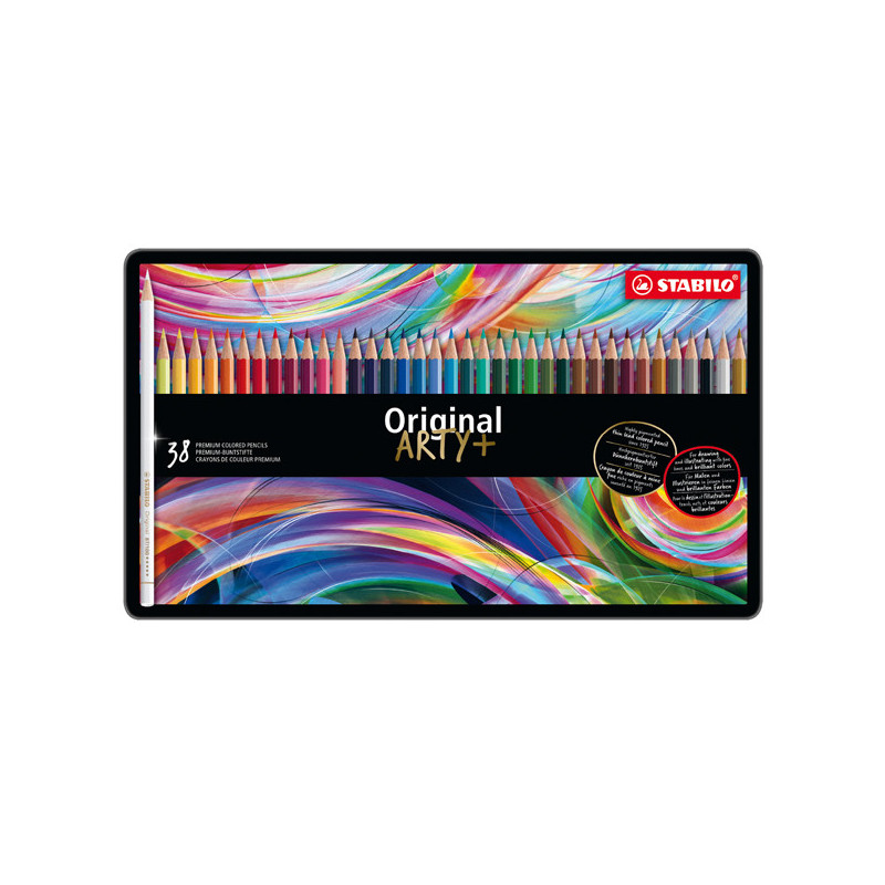 Astuccio metallo 38 pastelli STABILO ORIGINAL 8778