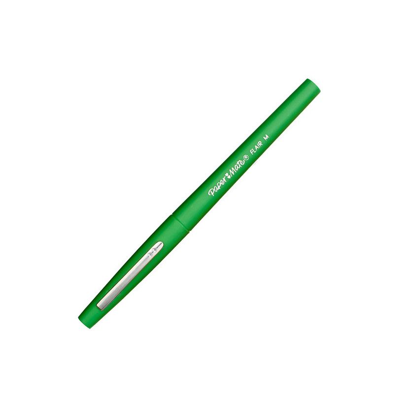 PENNARELLO FLAIR NYLON VERDE PUNTA 1.1MM PAPERMATE