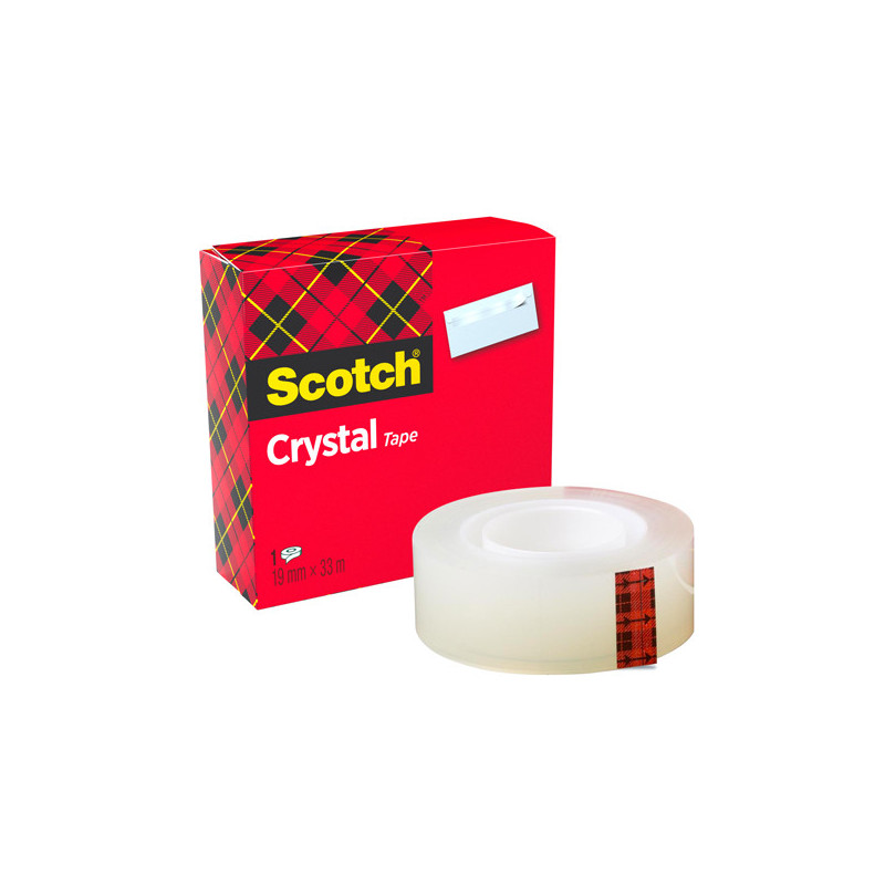 NASTRO ADESIVO Scotch© CRYSTAL CLEAR 600 33MTX19MM