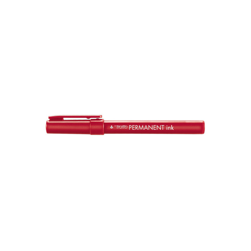 SCATOLA 12 MARCATORI TRATTO PERMANENT INK ROSSO