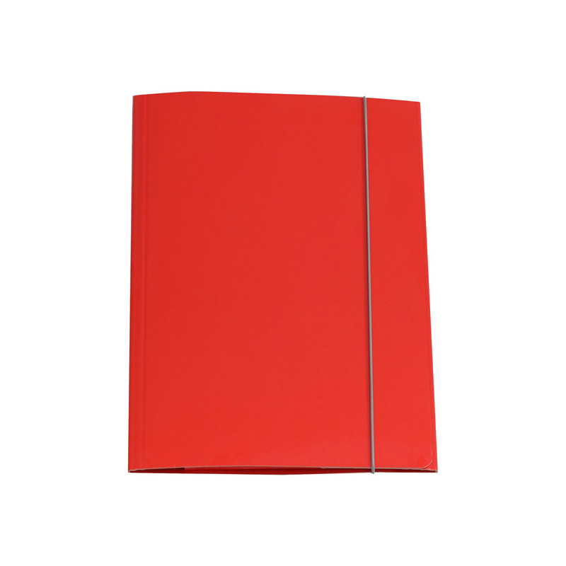 CARTELLINA CON ELASTICO 32PL 25X34CM ROSSO