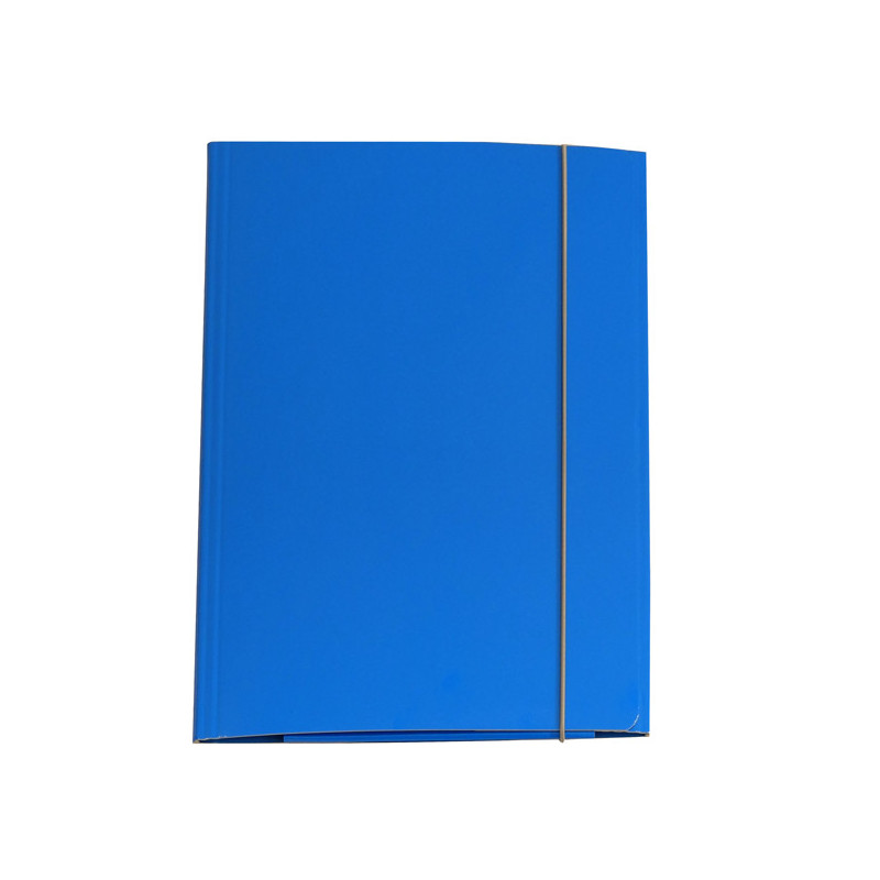 CARTELLINA CON ELASTICO 32PL 25X34CM AZZURRO