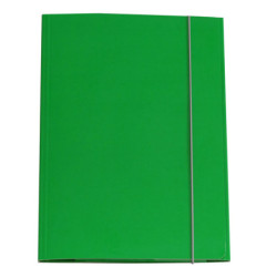 CARTELLINA CON ELASTICO 32PL 25X34CM VERDE