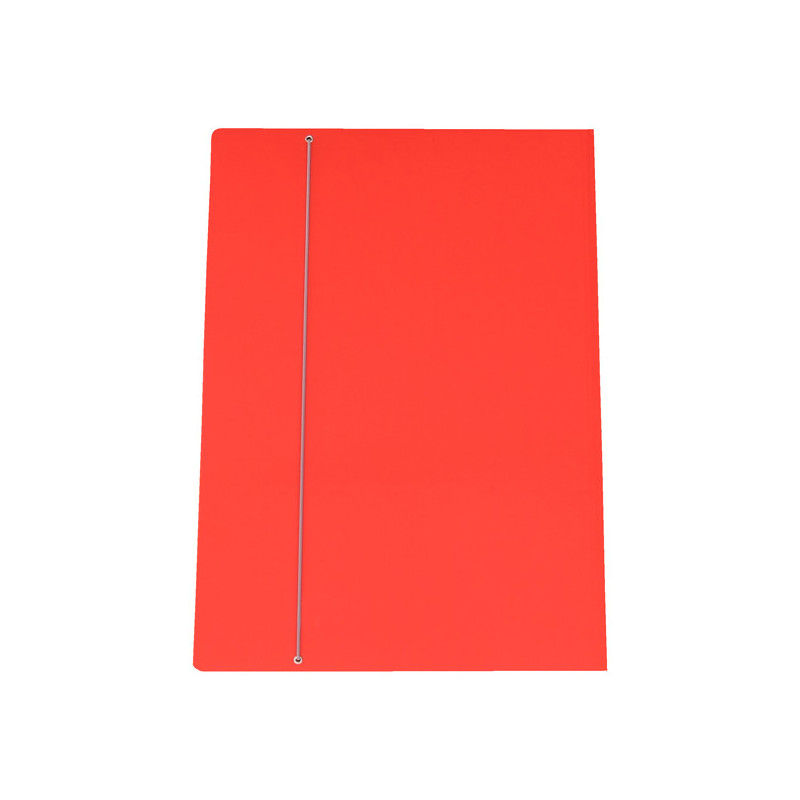 CARTELLINA C/ELASTICO cartone plastificato 35X50CM ROSSO 35EL