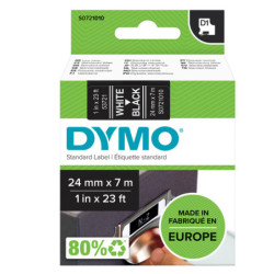 NASTRO DYMO TIPO D1 (24MMX7MT) BIANCO/NERO 537210