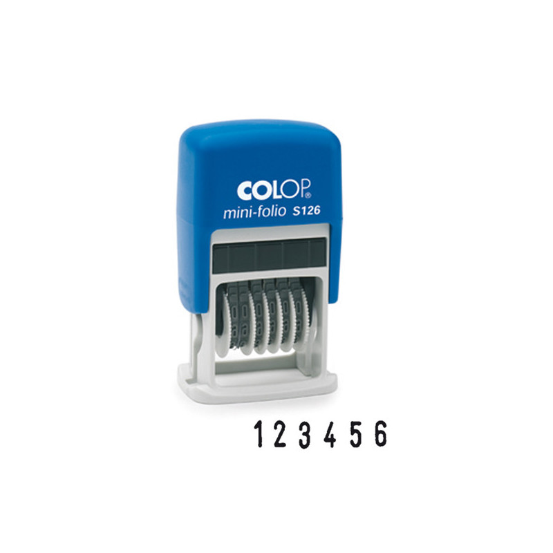 Timbro mini numeratore S126 6colonne 3,8mm autoinchiostrante COLOP