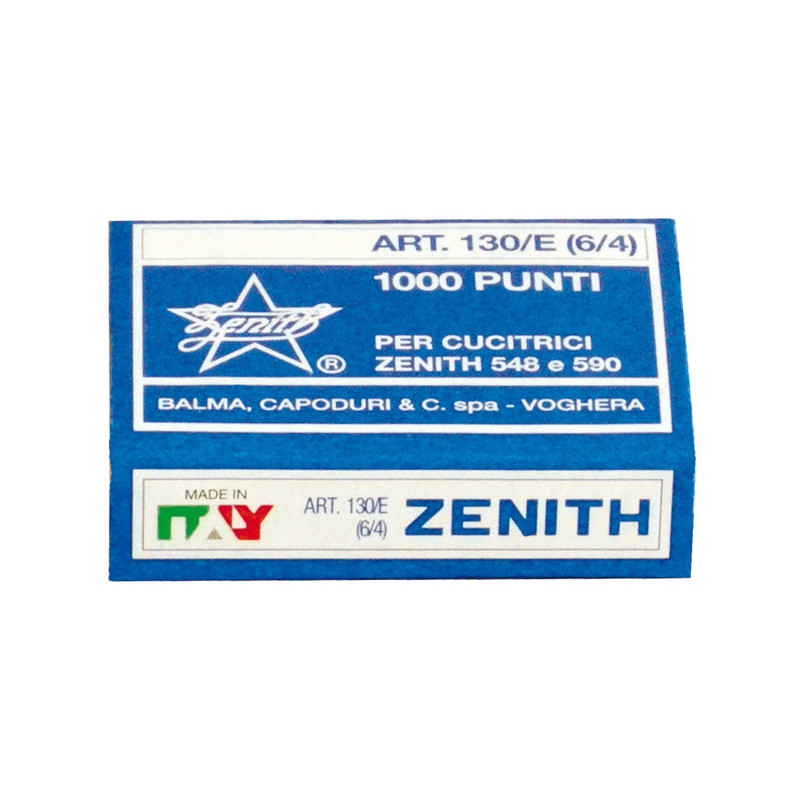 SCATOLA 1000 PUNTI ZENITH 130/E S100 (6/4) IN ACCIAIO NATURALE