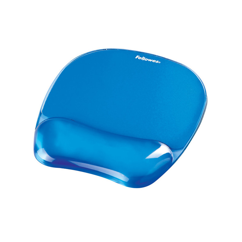 Mousepad CON POGGIAPOLSI IN GEL TRASPARENTE BLU