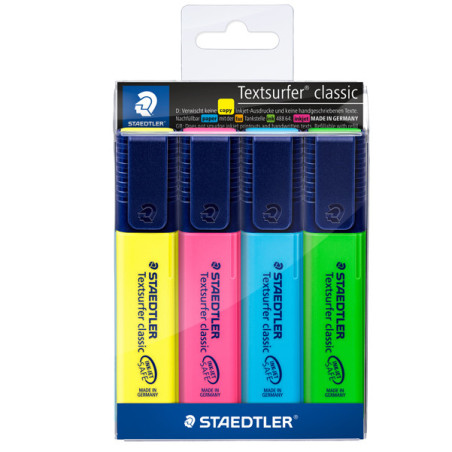 BUSTA 4 EVIDENZIATORI TEXTSURFER CLASSIC 364 STAEDTLER