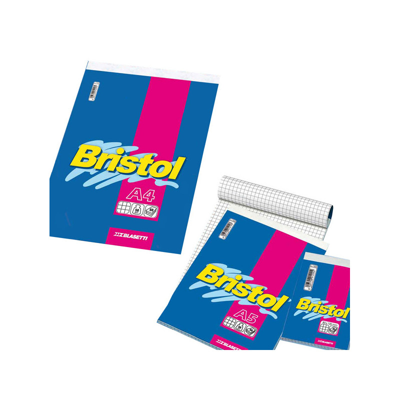 BLOCCO NOTE 210X297MM 5MM 50GR 70FG BRISTOL BLASETTI