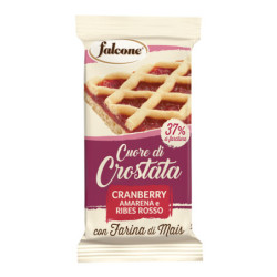 Cuor di crostata cranberry, amarena e ribes rosso 60gr Falcone