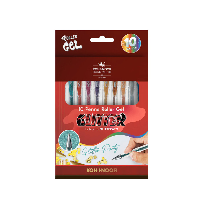 ASTUCCIO 10 ROLLER KOH-I-GEL GLITTER