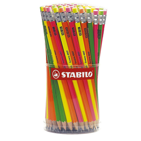 Barattolo 96 matita grafite Swano HB 4907 Stabilo