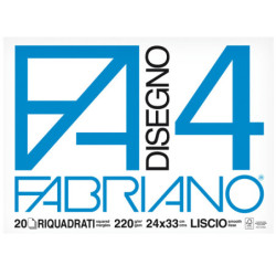 ALBUM FABRIANO4 (24X33CM) 220GR 20FG LISCIO SQUADRATO