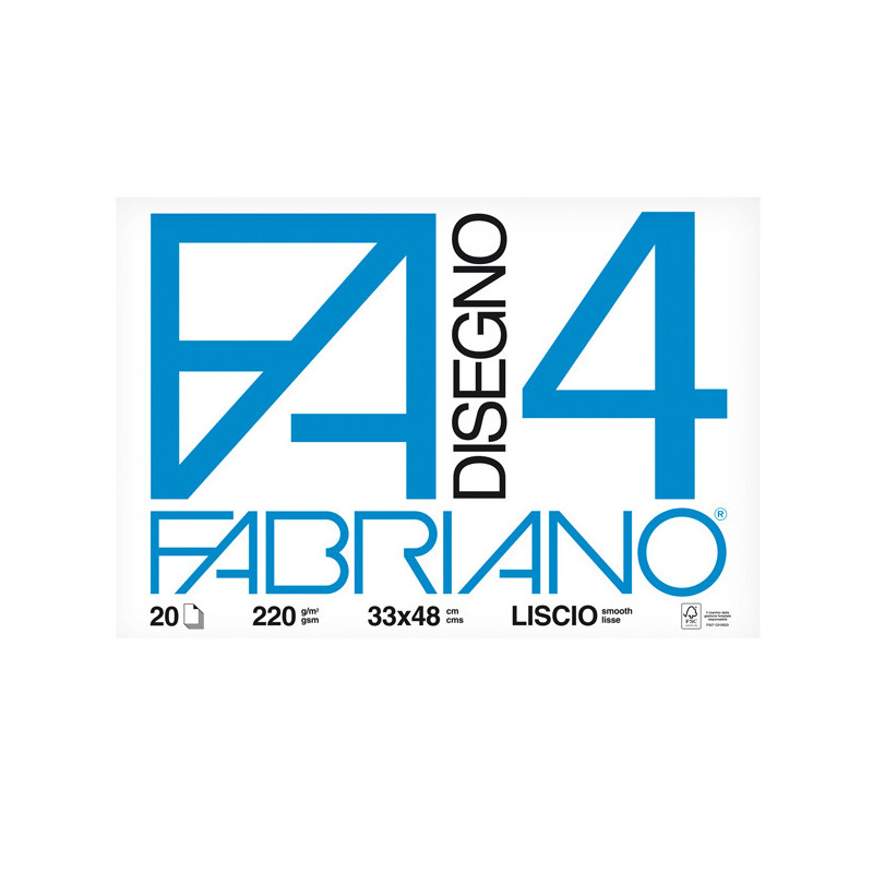 ALBUM FABRIANO4 (33X48CM) 220GR 20FG LISCIO