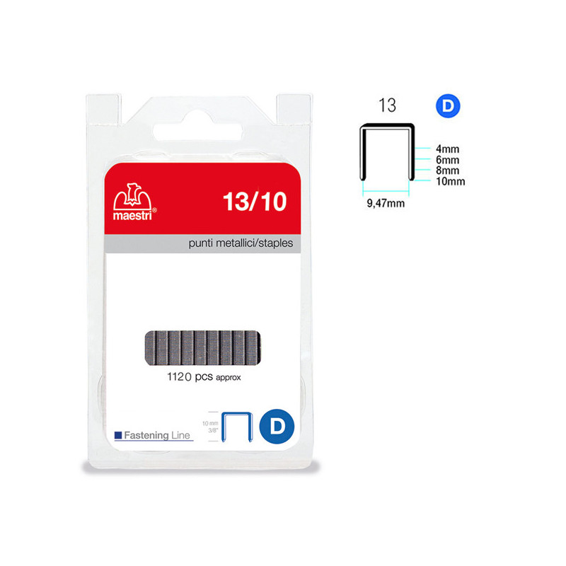 PUNTI 13/10 IN BLISTER DA 1120 P. RO-MA