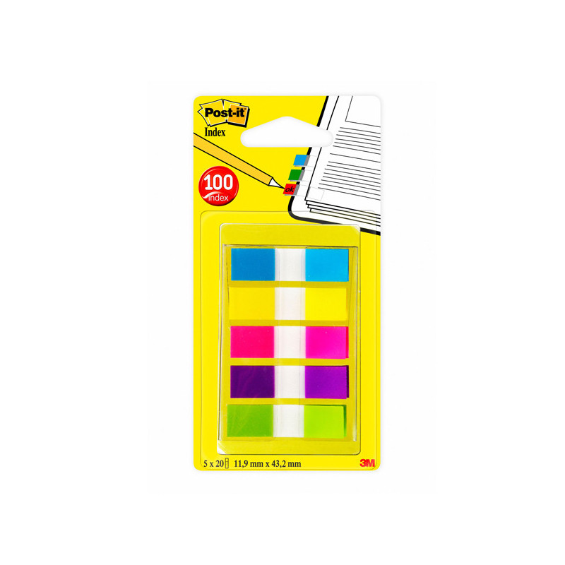 MINISET 100 Post-it© INDEX 61-5CBEU FORMATO MINI