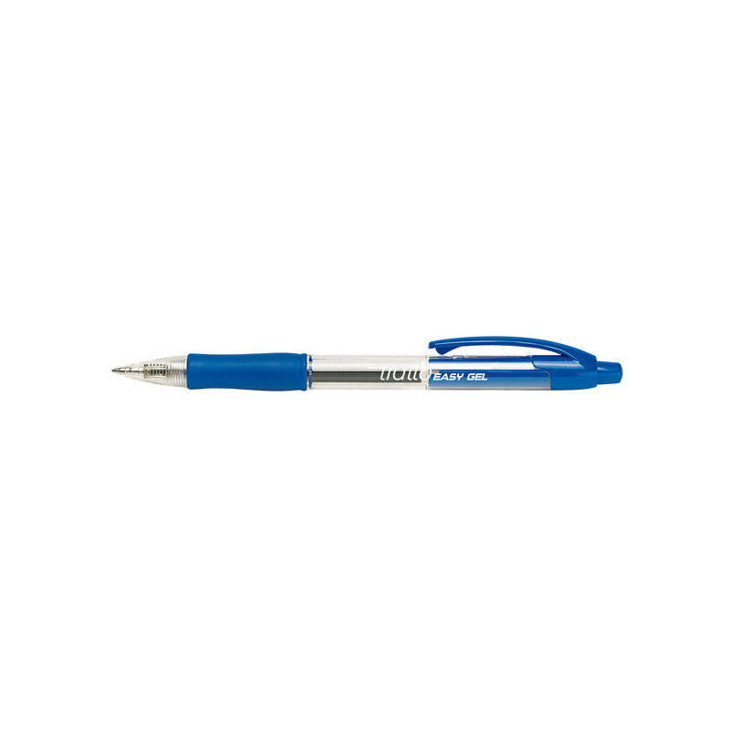 Penna sfera scatto EASY GEL 0,5mm blu TRATTO