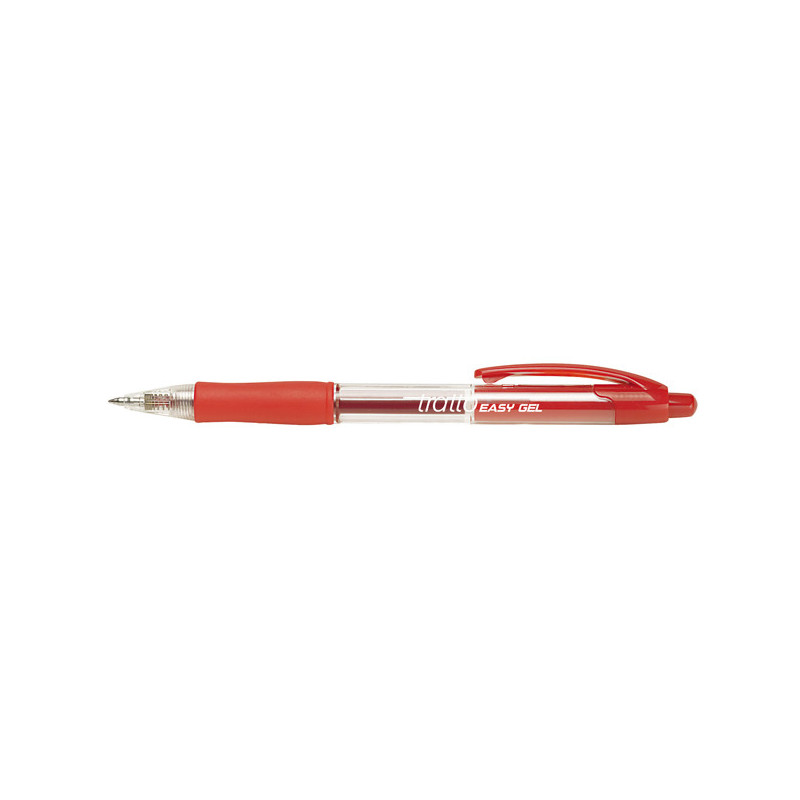 Penna sfera scatto EASY GEL 0,5mm rosso TRATTO