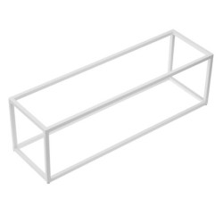 Stand buffet in metallo GN 2/4 53x16,5x16cm bianco Leone