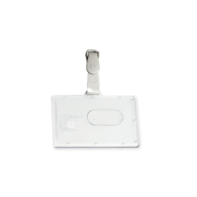 PORTABADGE RIGIDO POCKET L460 53X85MM C/CLIP IN PLASTICA