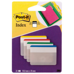 BLISTER 24 Post-it© INDEX STRONG 686F-1 50,8X38MM X ARCHIVIO