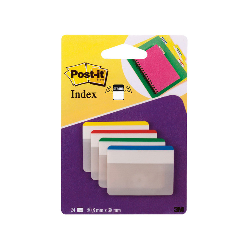 BLISTER 24 Post-it© INDEX STRONG 686F-1 50,8X38MM X ARCHIVIO