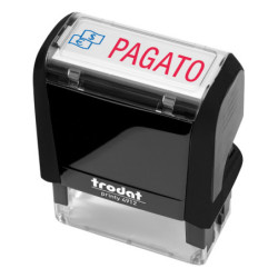 Timbro Printy 4912 Office Eco nero 47x18mm "PAGATO" TRODAT