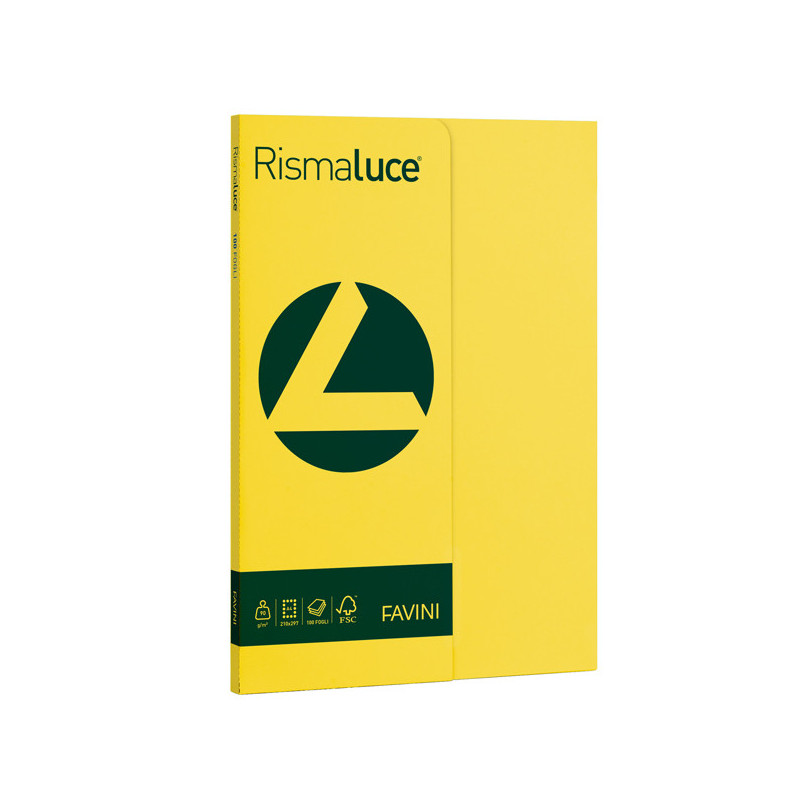 Carta RISMALUCE SMALL A4 90gr 100fg giallo sole 53 FAVINI